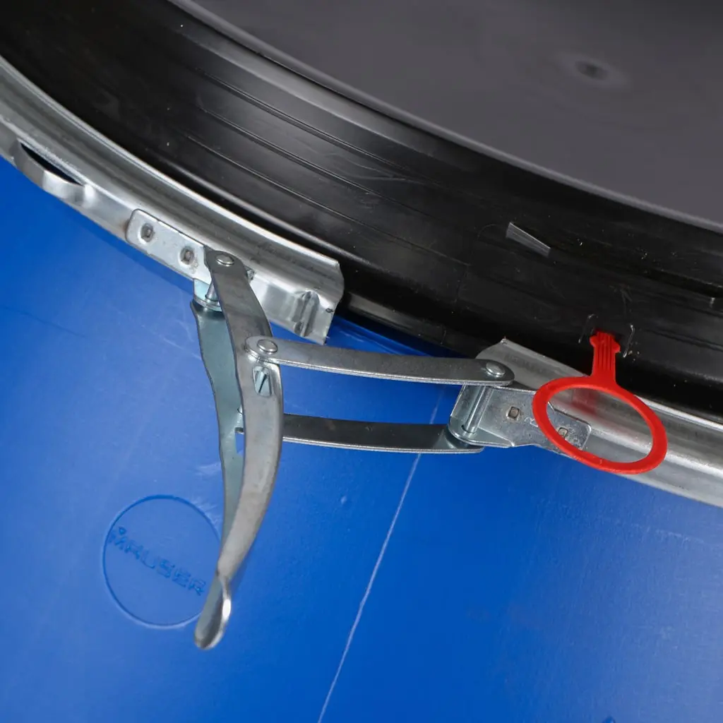 220 Litre Plastic Blue Open Top Drum UN Approved - Image 4