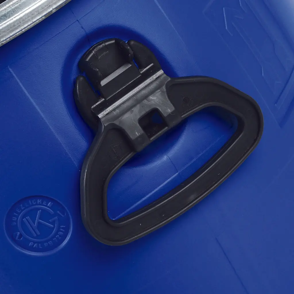 60 Litre Plastic Blue Open Top Drum UN Approved - Image 3