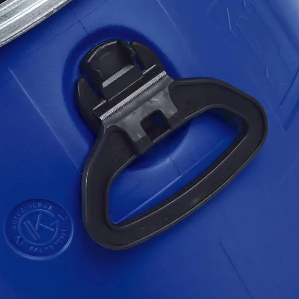 60 Litre Recycled Plastic Blue Open Top Drum UN Approved - Image 4