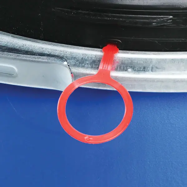 120 Litre Recycled Plastic Blue Open Top Drum UN Approved - Image 4